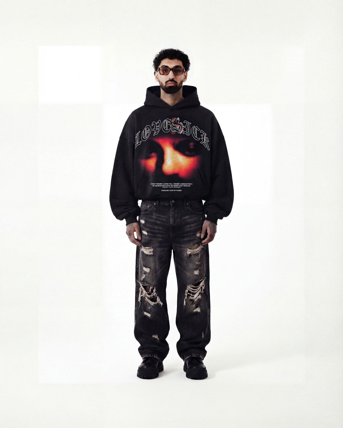 LOVESICK BOXY HOODIE - Drip by Rage