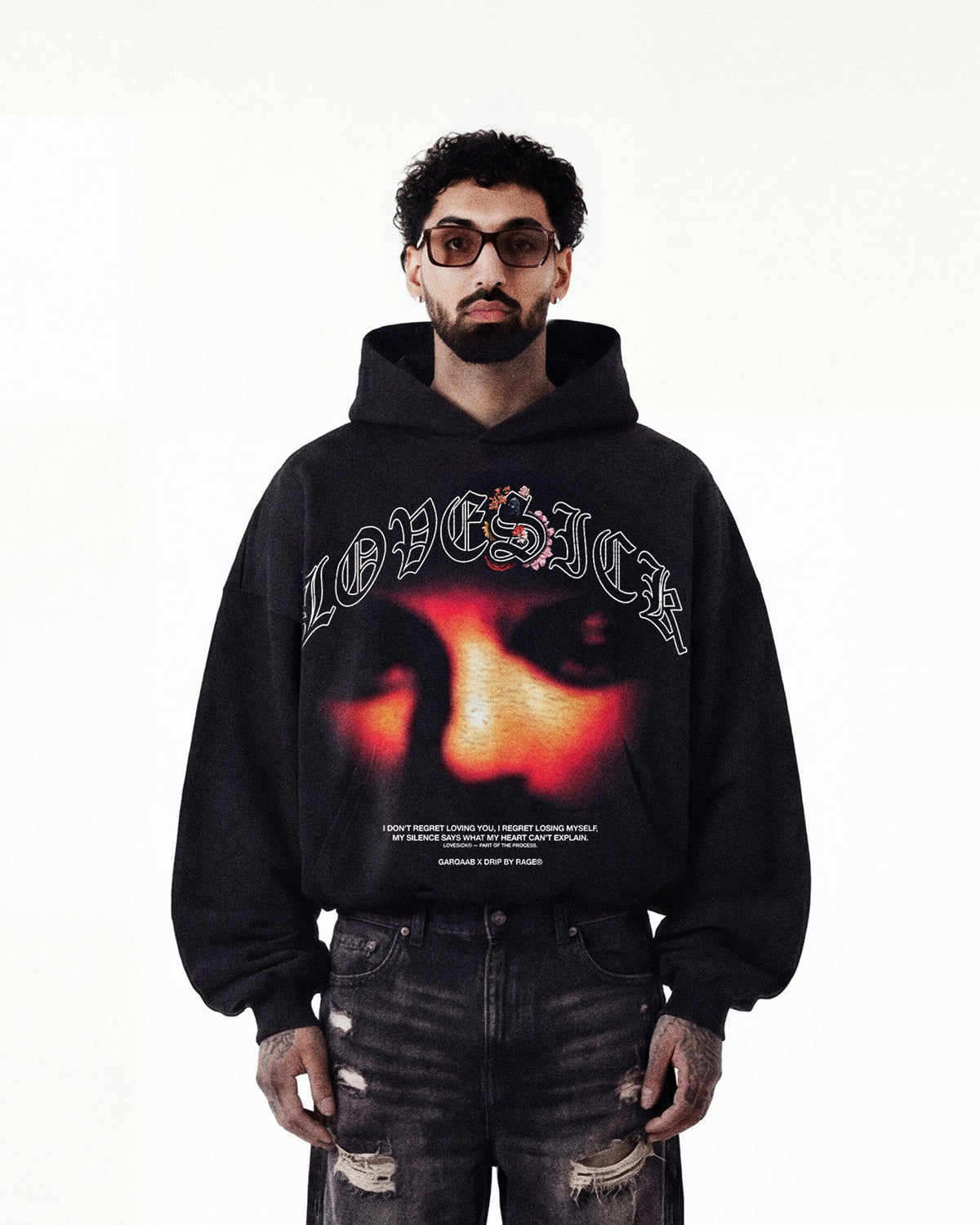 LOVESICK BOXY HOODIE - Drip by Rage