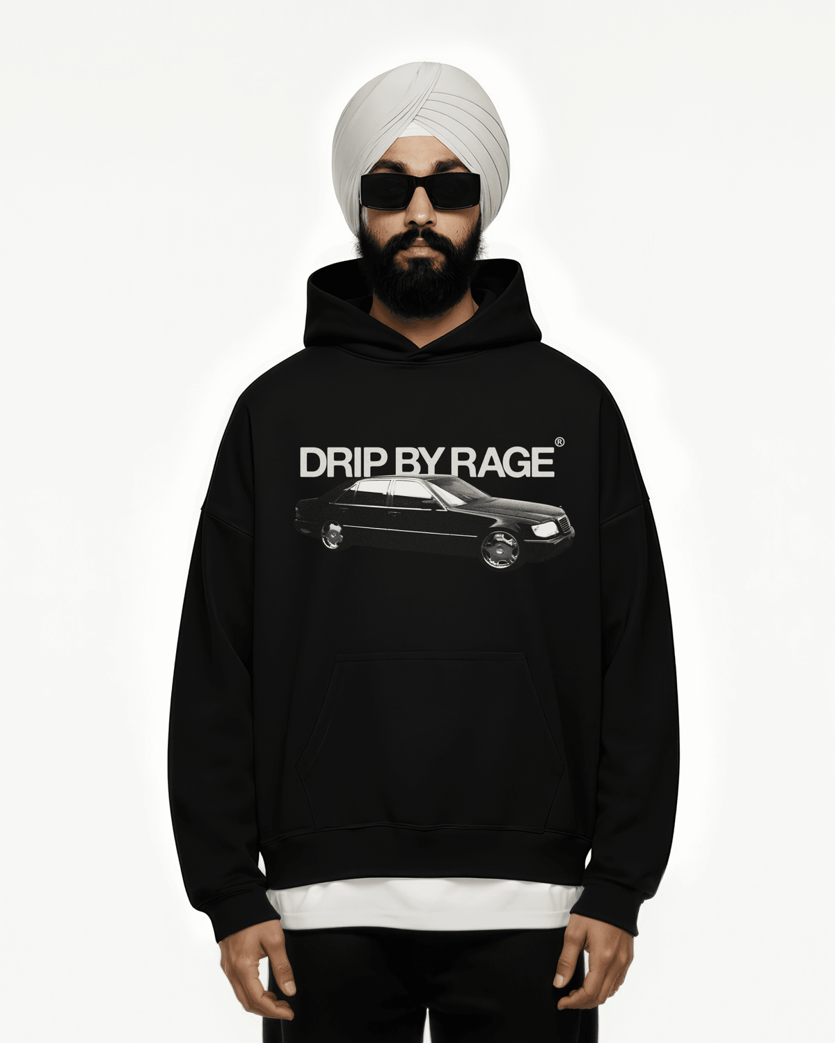 MAFIA SUN FADED BOXY HOODIE - Drip by Rage