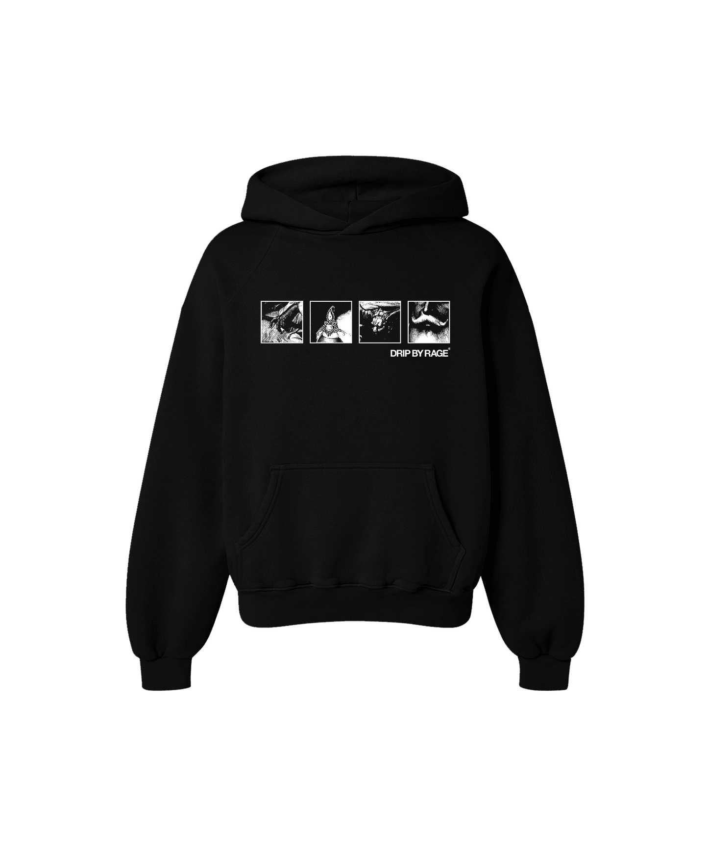 MAGNIFIQUE OVERSIZED HOODIE BLACK - Drip by Rage