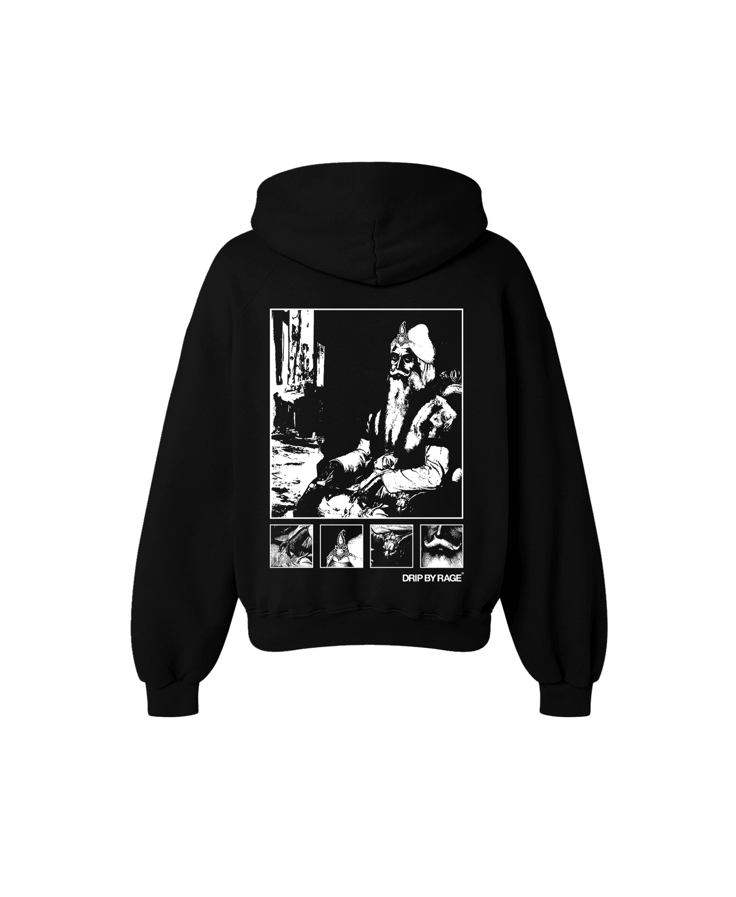 MAGNIFIQUE OVERSIZED HOODIE BLACK - Drip by Rage