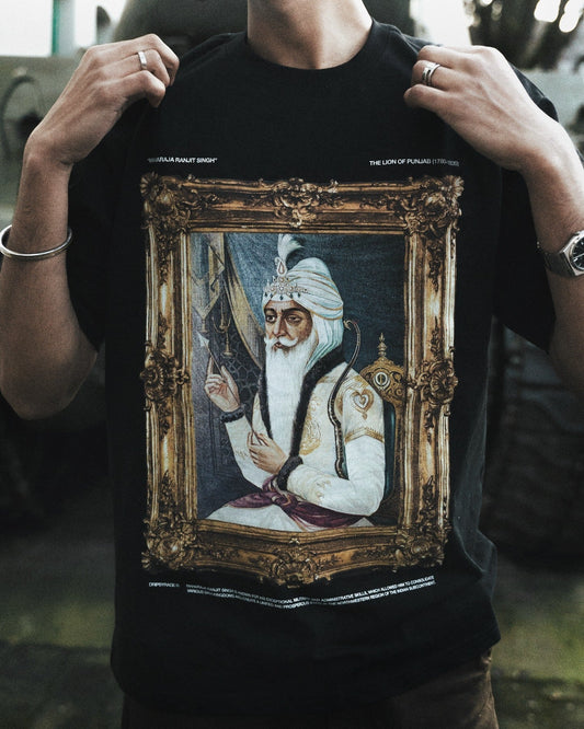 MAHARAJA RANJIT SINGH T-SHIRT BLACK - Drip by Rage