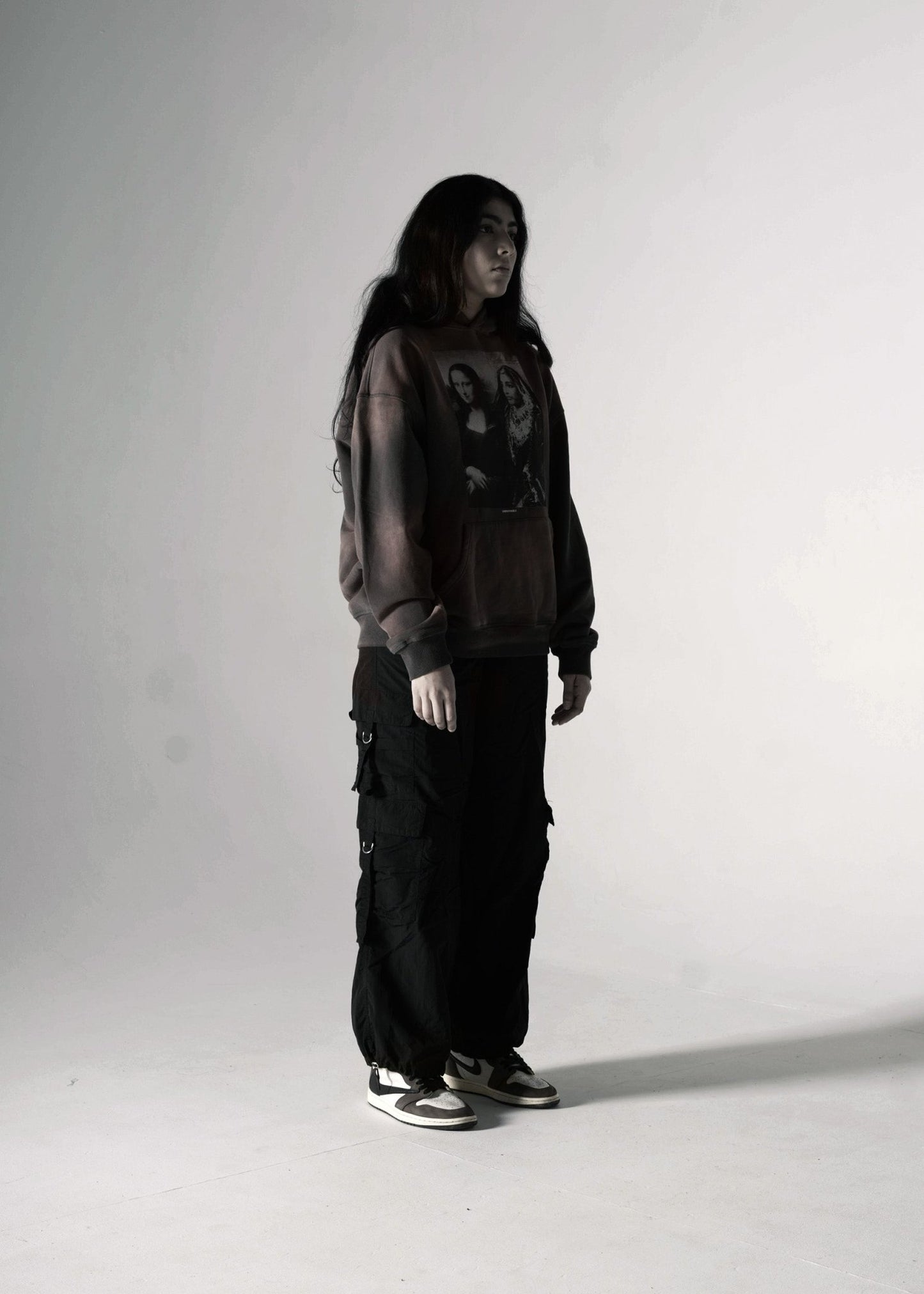 MAHARANI X MONA LISA OVERSIZED PREMIUM FADED HOODIE BURGUNDY - Drip by Rage
