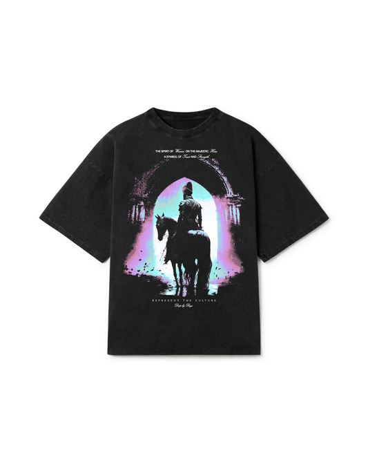 MAJESTIC KING OVERSIZED FADED T-SHIRT - Drip by Rage