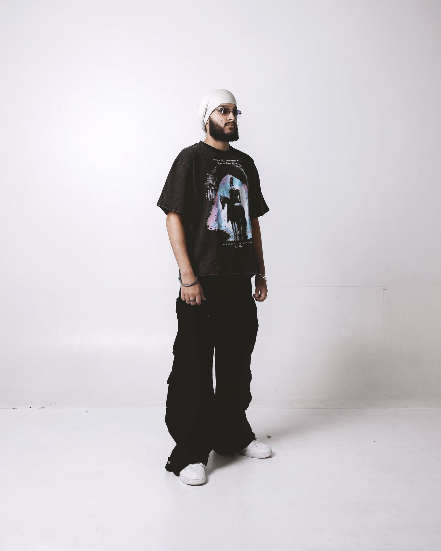 MAJESTIC KING OVERSIZED FADED T-SHIRT - Drip by Rage