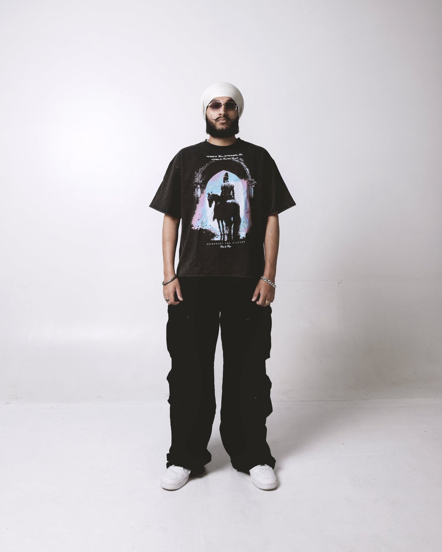 MAJESTIC KING OVERSIZED FADED T-SHIRT - Drip by Rage
