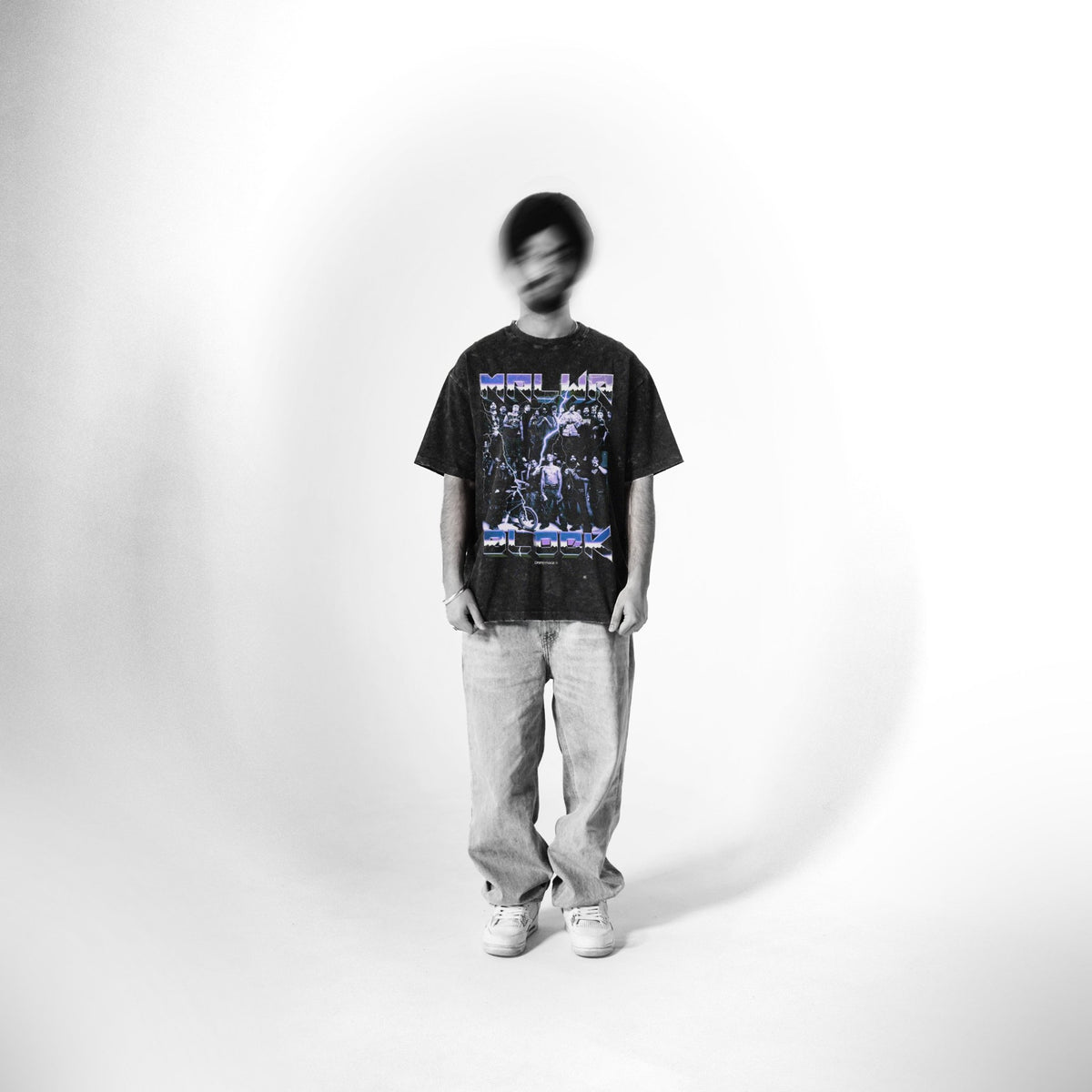 MALWA BLOCK OVERSIZED DESTROYED T-SHIRT - Drip by Rage