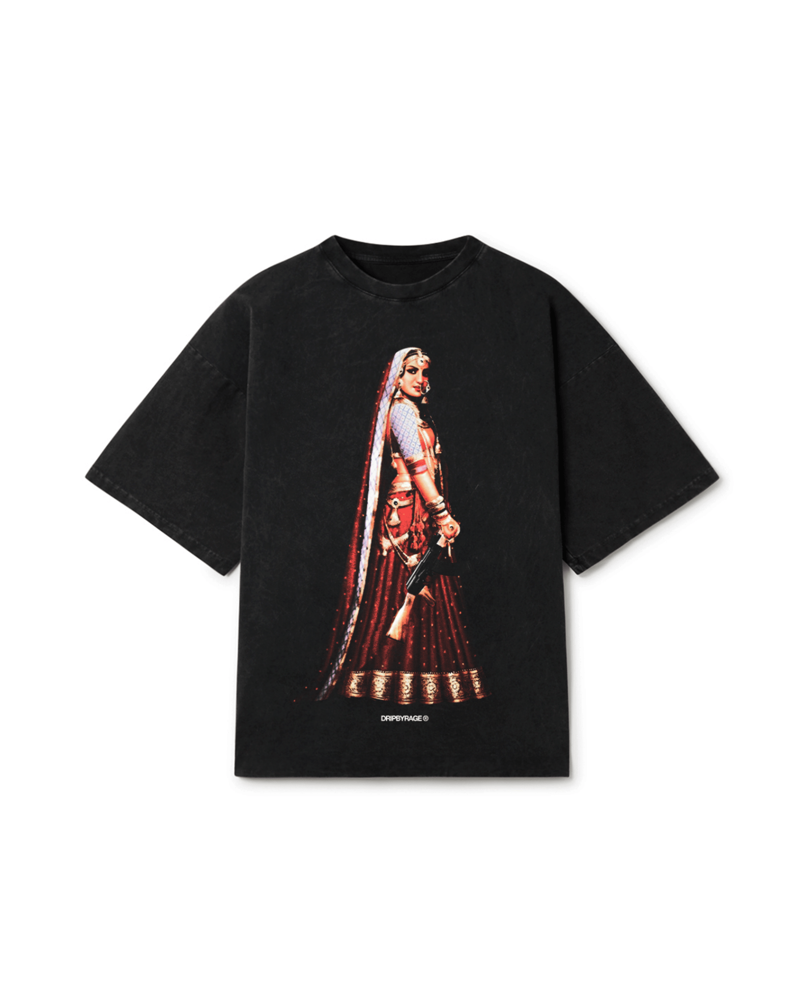 MASHOOK 47 OVERSIZED FADED T-SHIRT - Drip by Rage