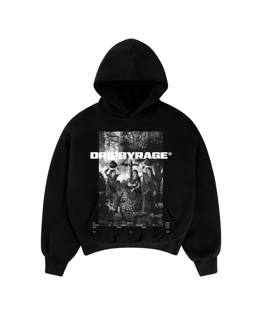 MATKA QUEEN SUN FADED BOXY HOODIE - Drip by Rage