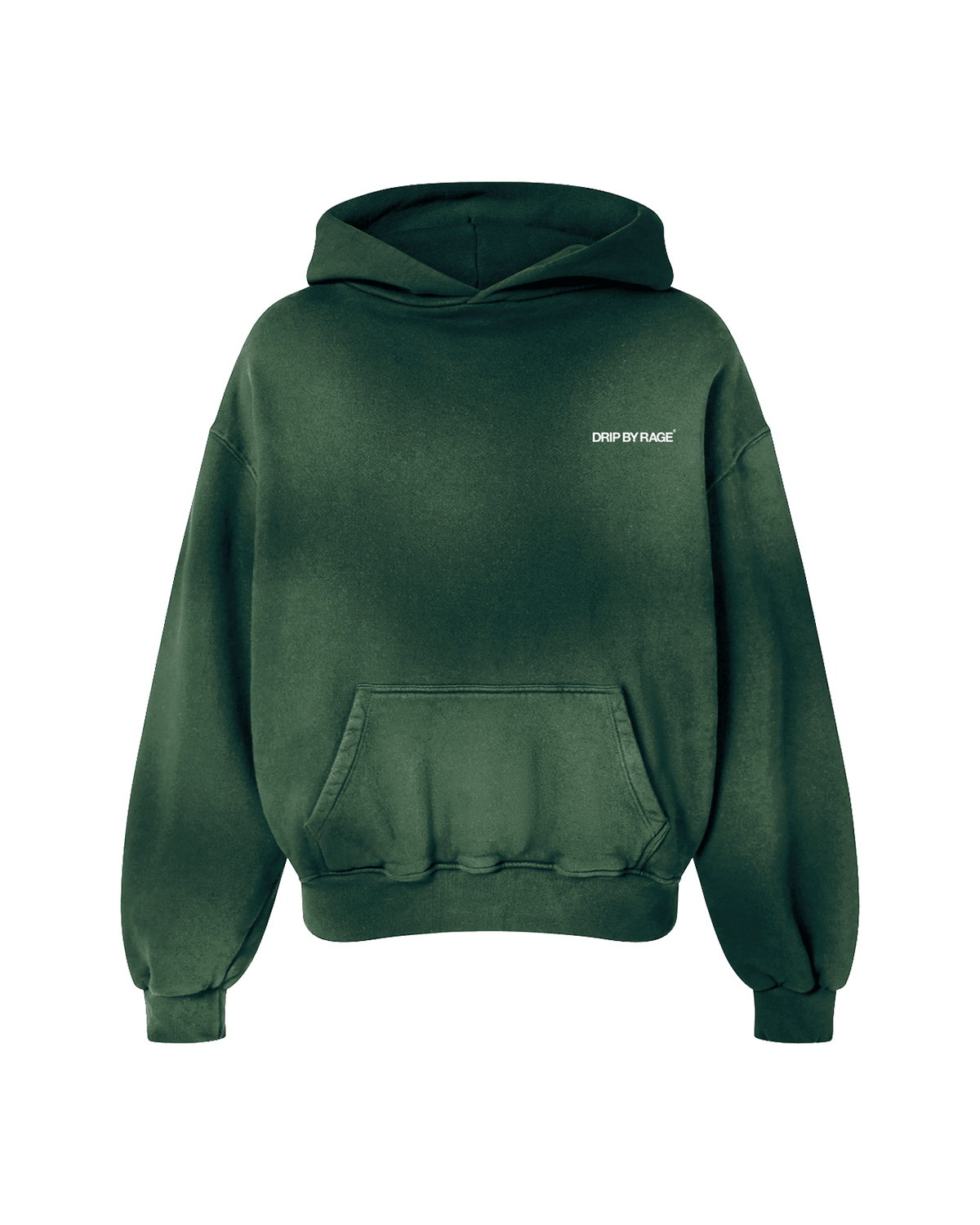 MINERAL GREEN FADED OVERSIZED PREMIUM HOODIE - Drip by Rage