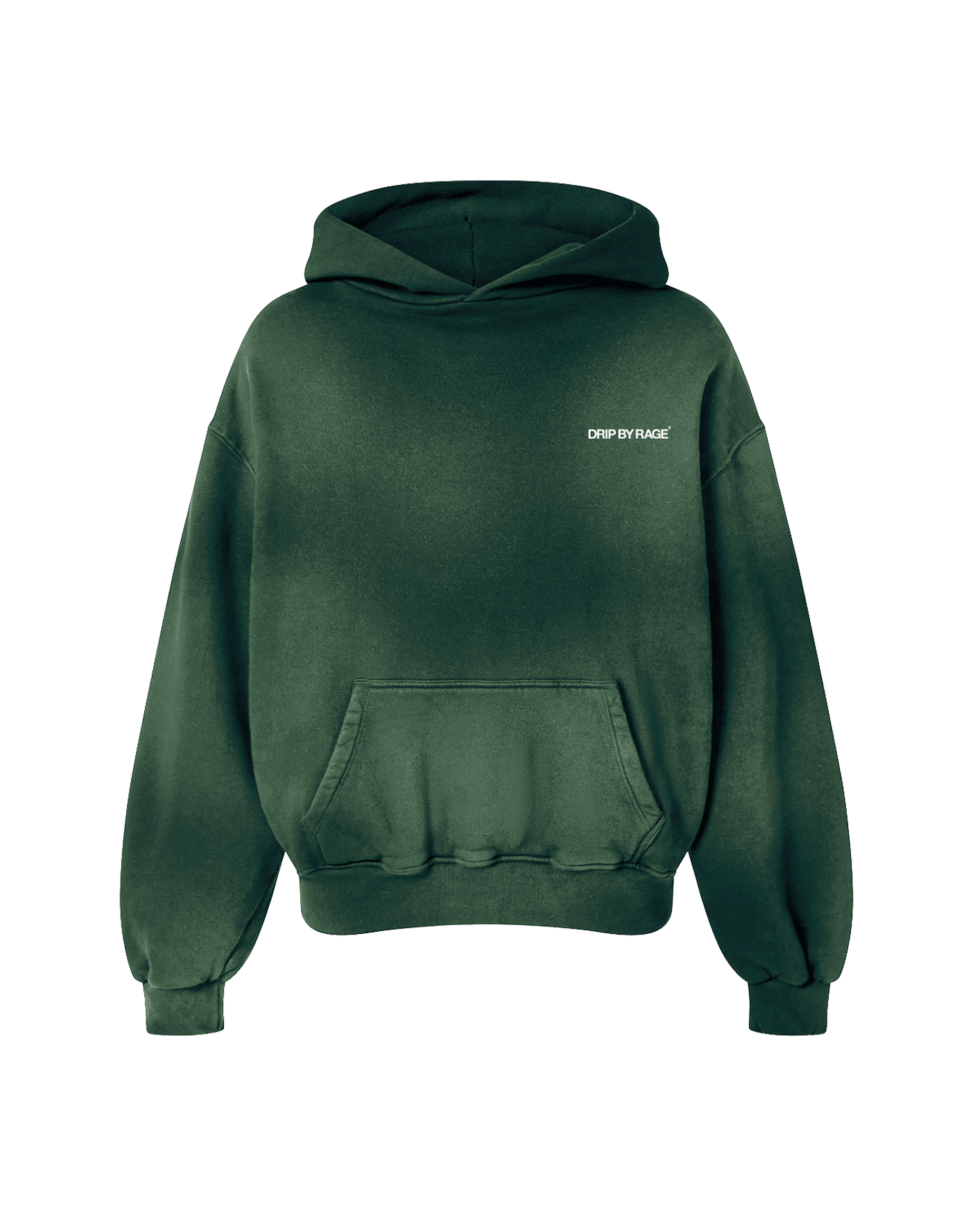 MINERAL GREEN FADED OVERSIZED PREMIUM HOODIE - Drip by Rage