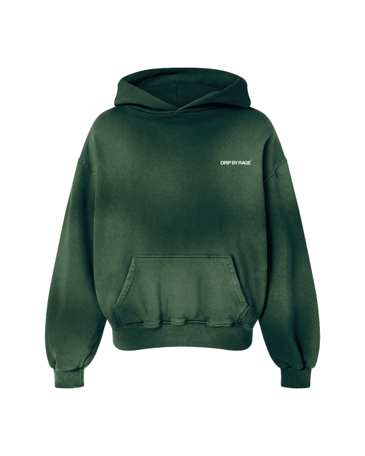 MINERAL GREEN FADED OVERSIZED PREMIUM HOODIE - Drip by Rage