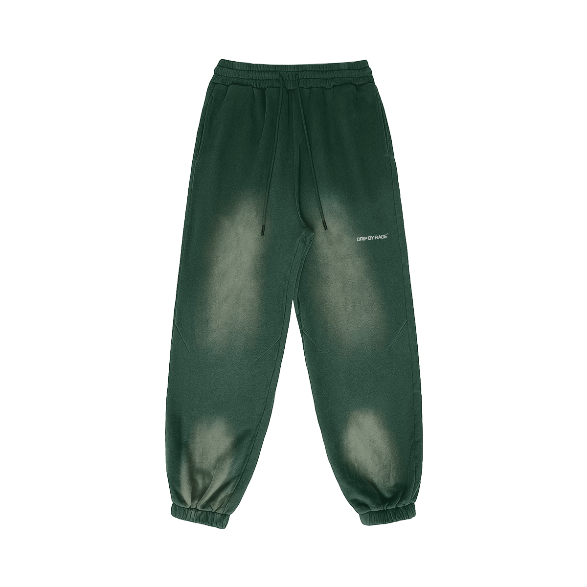 MINERAL GREEN FADED OVERSIZED PREMIUM SWEATPANTS - Drip by Rage