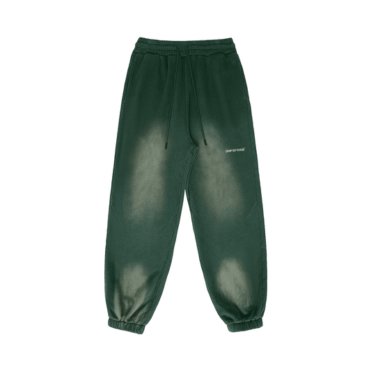 MINERAL GREEN FADED OVERSIZED PREMIUM SWEATPANTS - Drip by Rage