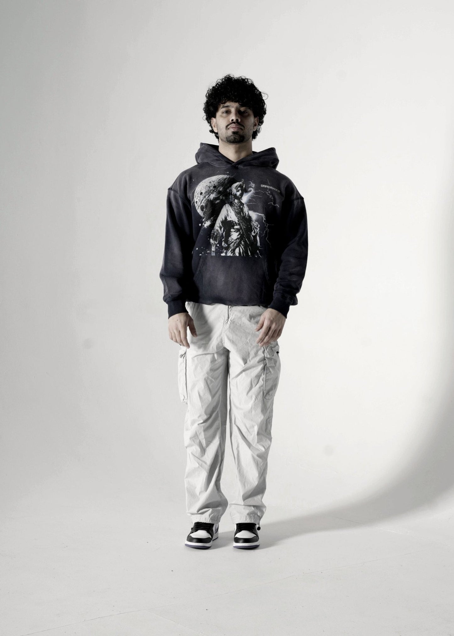 MOONLIGHT OVERSIZED PREMIUM FADED HOODIE BLUE - Drip by Rage