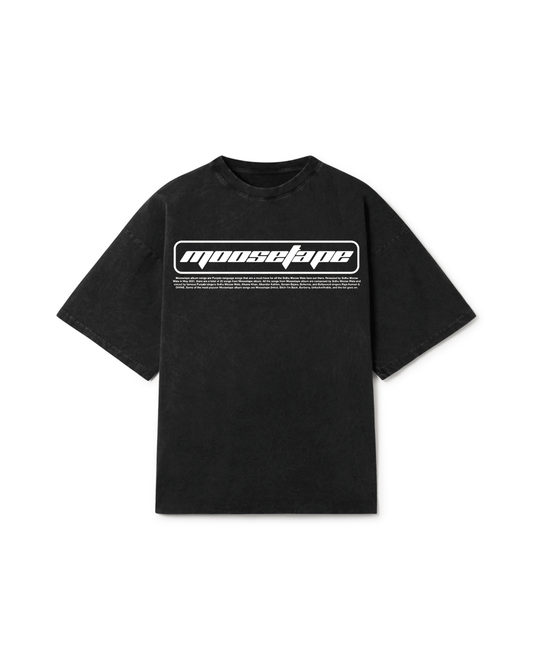 MOOSETAPE OVERSIZED FADED T-SHIRT BLACK - Drip by Rage