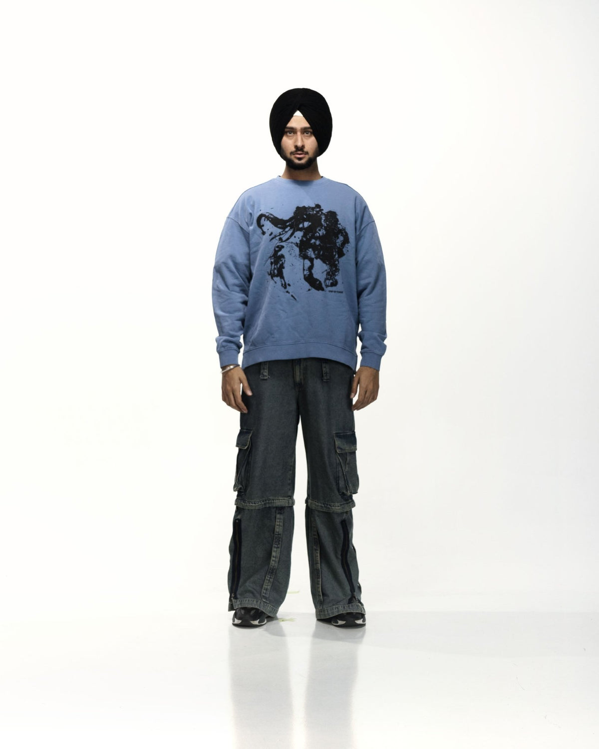 NAGNI OVERSIZED SWEATSHIRT BLUE - Drip by Rage