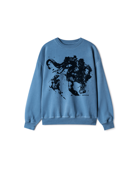 NAGNI OVERSIZED SWEATSHIRT BLUE - Drip by Rage