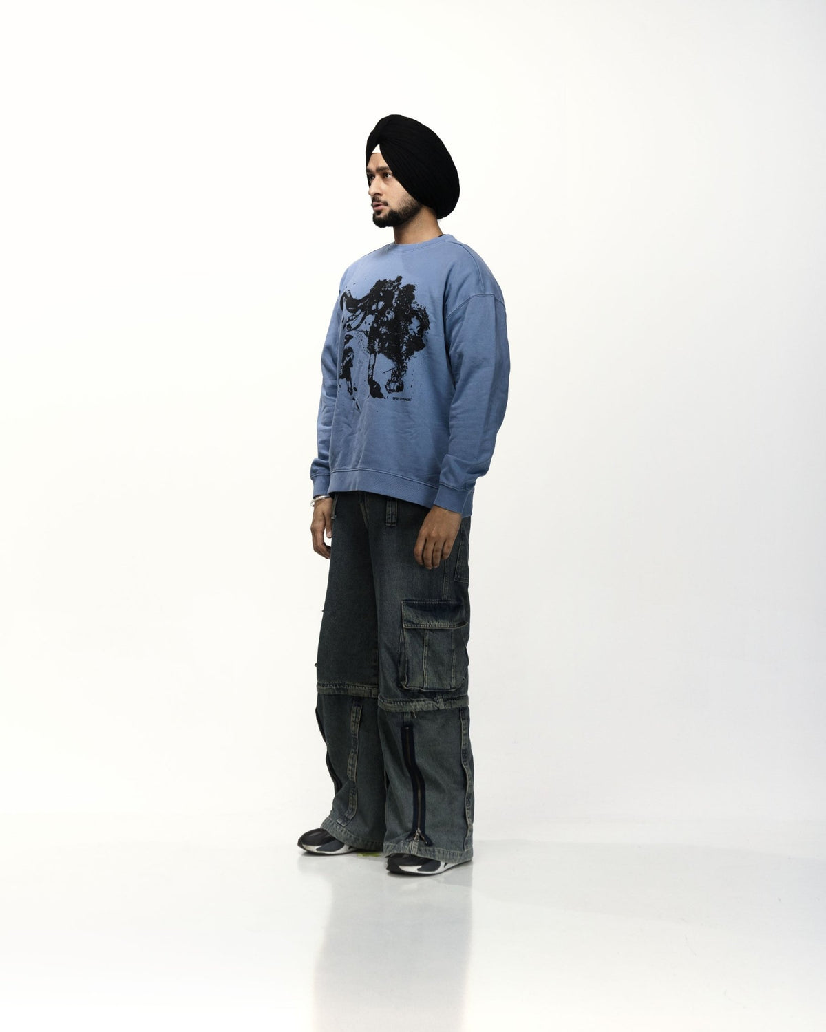 NAGNI OVERSIZED SWEATSHIRT BLUE - Drip by Rage
