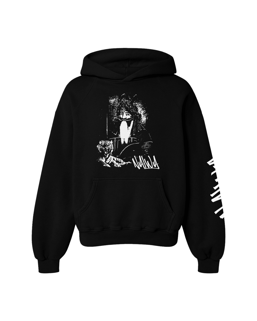 NALWA OVERSIZED FLEECE HOODIE BLACK - Drip by Rage
