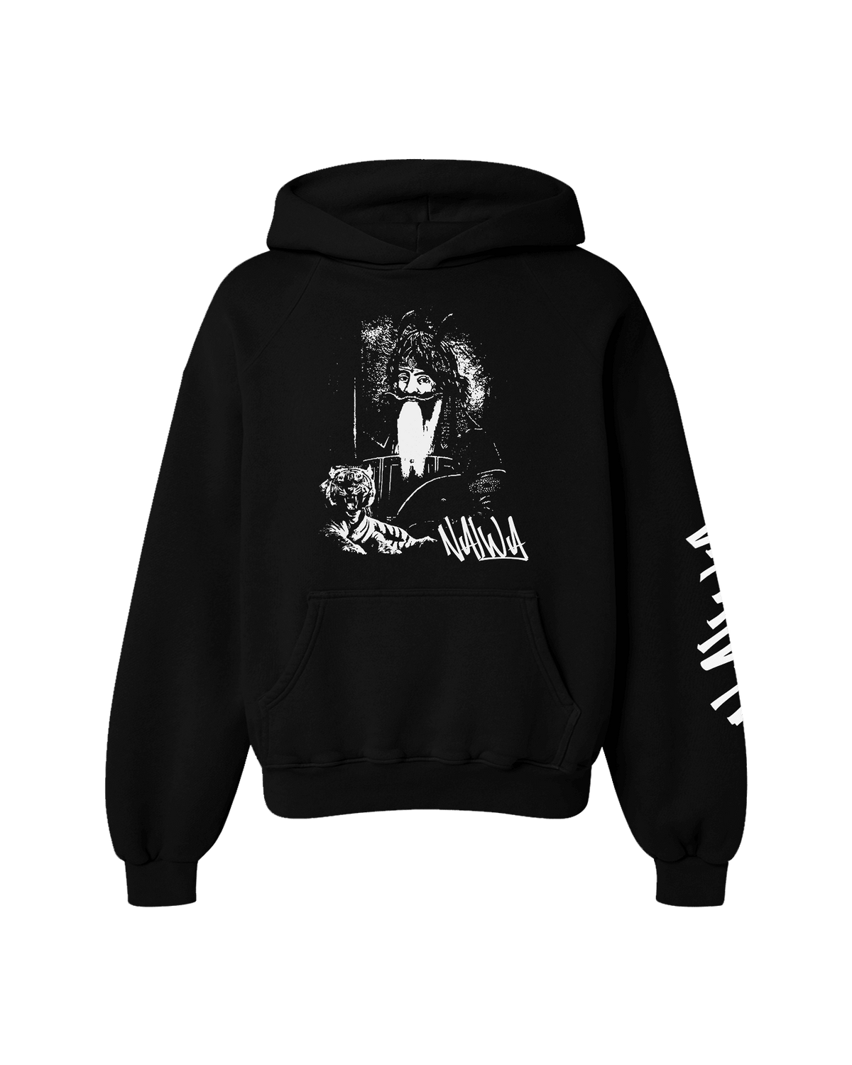 NALWA OVERSIZED FLEECE HOODIE BLACK - Drip by Rage