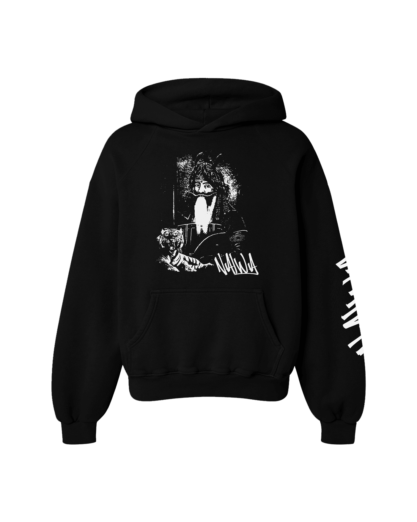 NALWA OVERSIZED FLEECE HOODIE BLACK - Drip by Rage