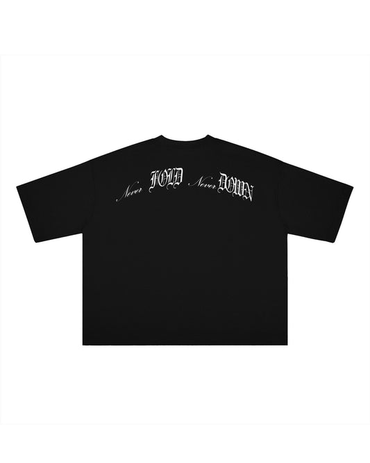 NEVER FOLD BOXY T-SHIRT - Drip by Rage