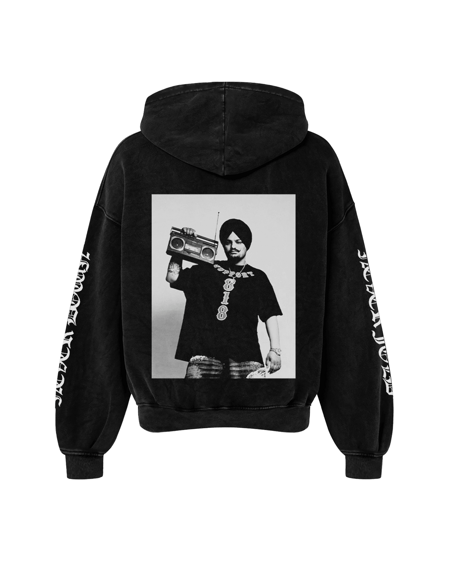 NEVER FOLD OVERSIZED FADED HOODIE - Drip by Rage