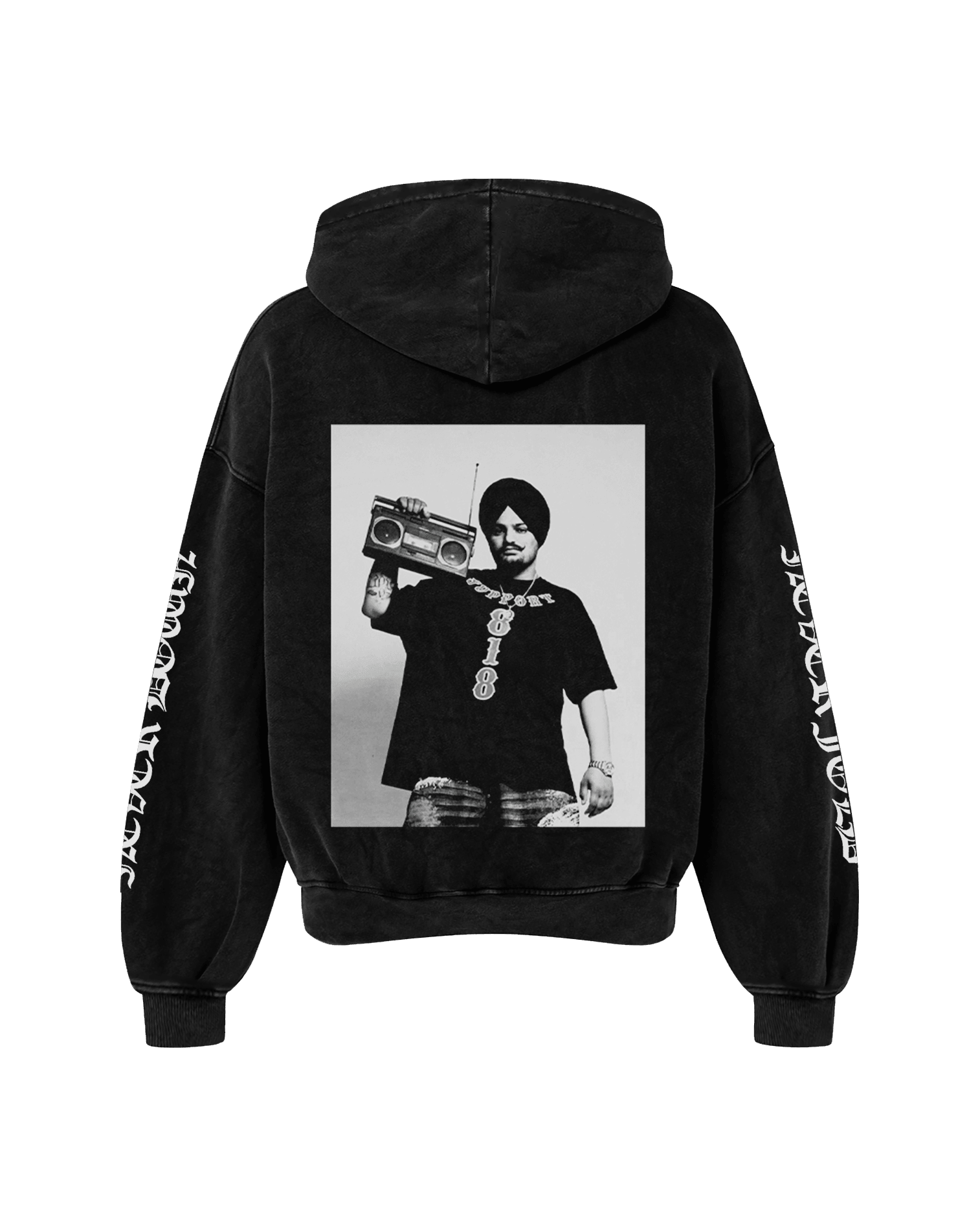 NEVER FOLD OVERSIZED FADED HOODIE - Drip by Rage