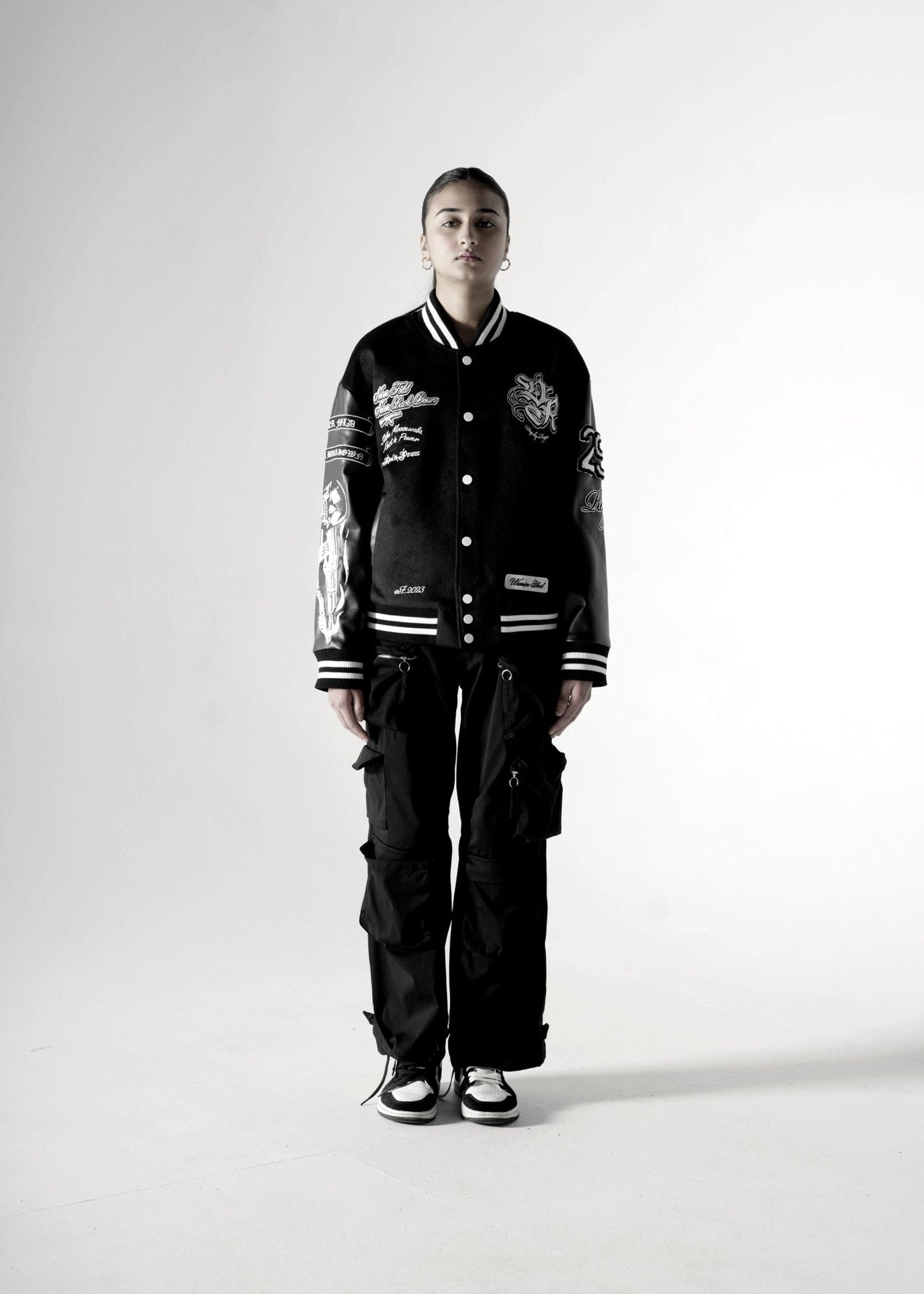 NEVER FOLD ULTIMATUM VARSITY BOMBER JACKET - Drip by Rage