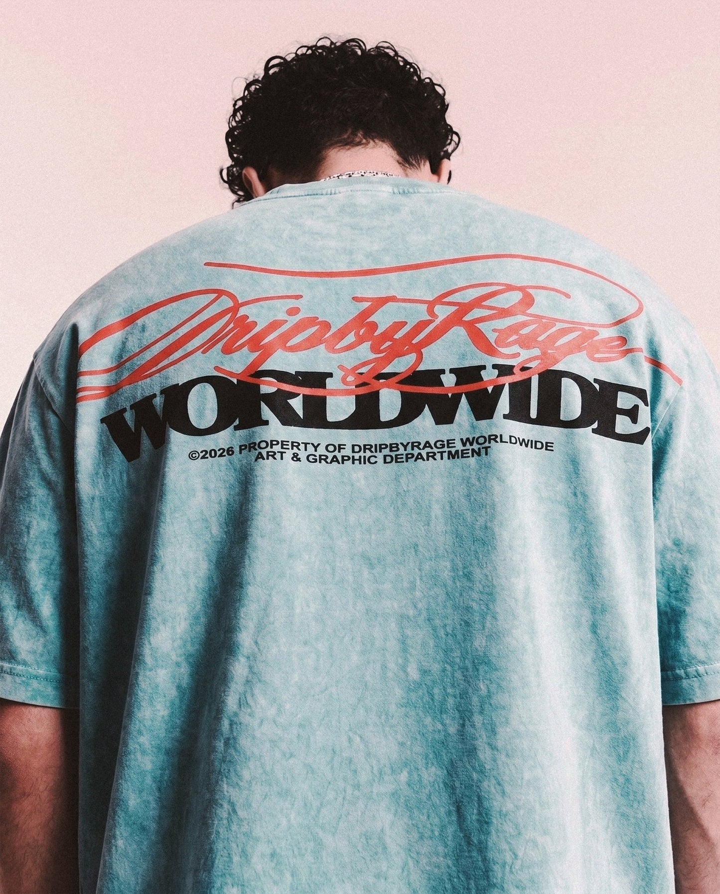 NO MERCY ABOVE OVERSIZED STONE WASH T-SHIRT - Drip by Rage