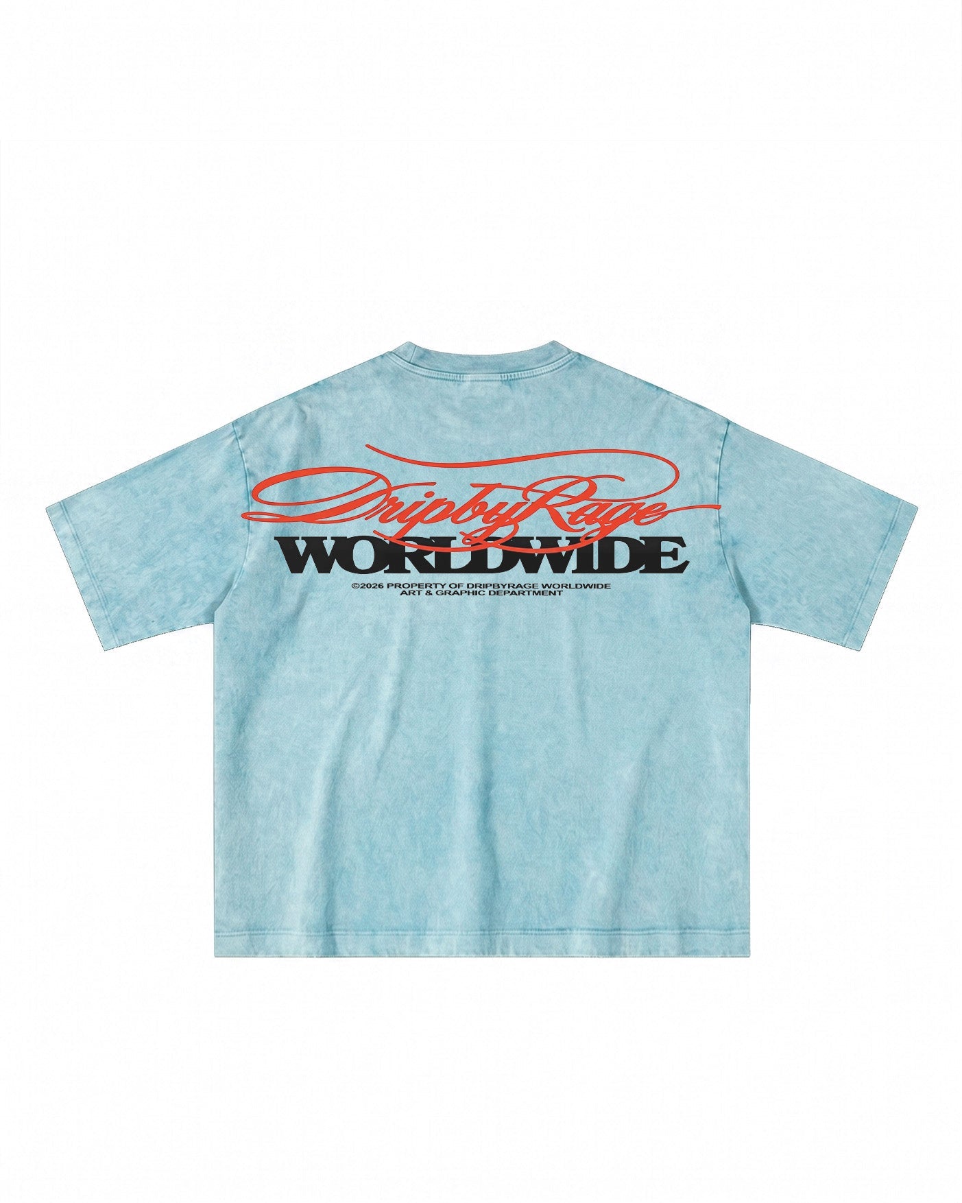 NO MERCY ABOVE OVERSIZED STONE WASH T-SHIRT - Drip by Rage