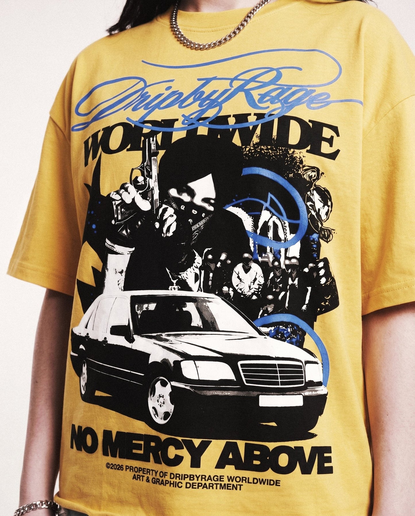 NO MERCY ABOVE T-SHIRT - Drip by Rage