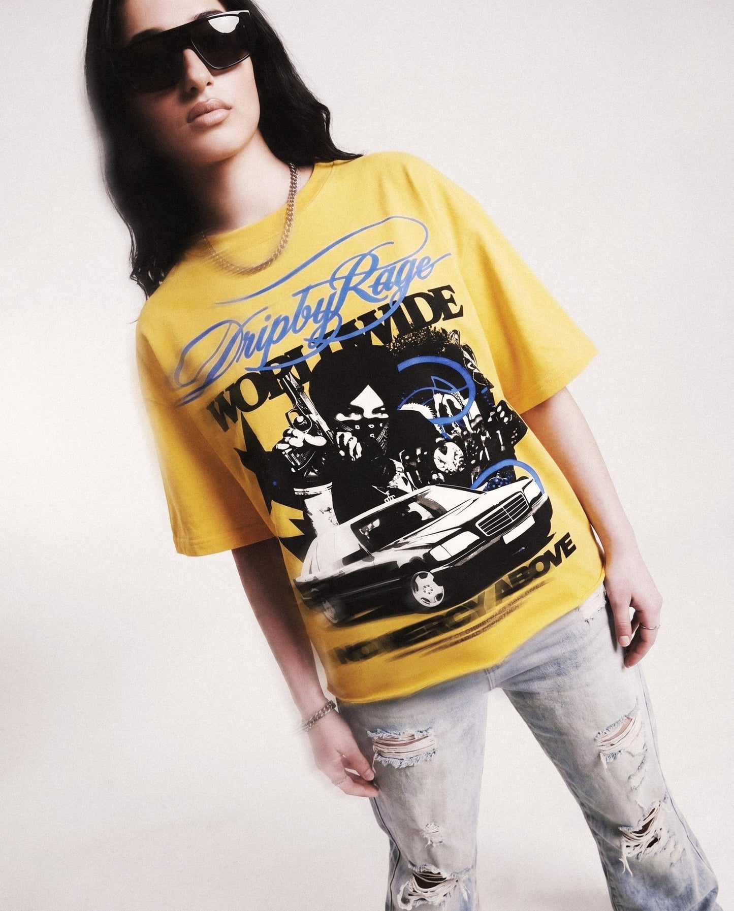 NO MERCY ABOVE T-SHIRT - Drip by Rage