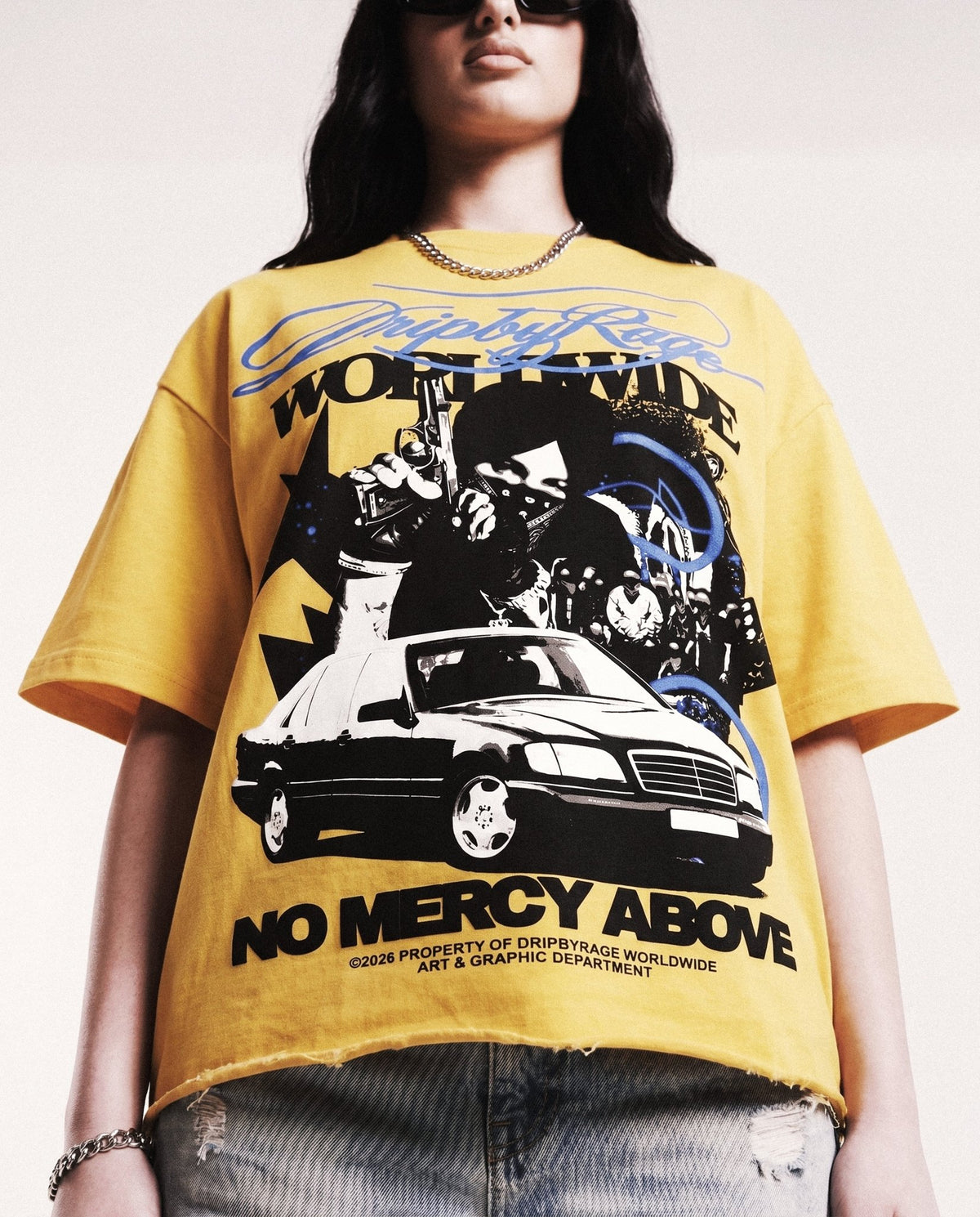 NO MERCY ABOVE T-SHIRT - Drip by Rage