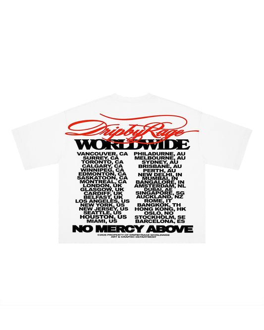 NO MERCY WORLDWIDE BOXY T-SHIRT - Drip by Rage