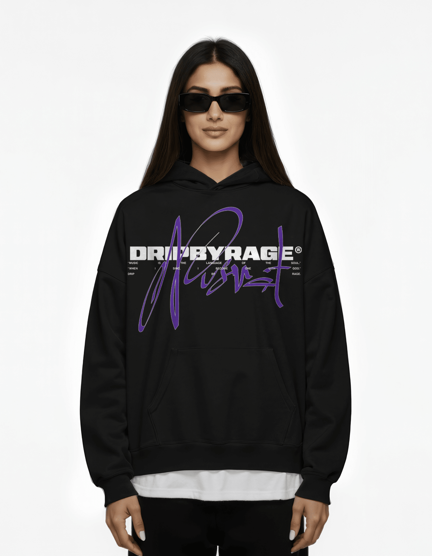 NUSRAT SUN FADED BOXY HOODIE - Drip by Rage