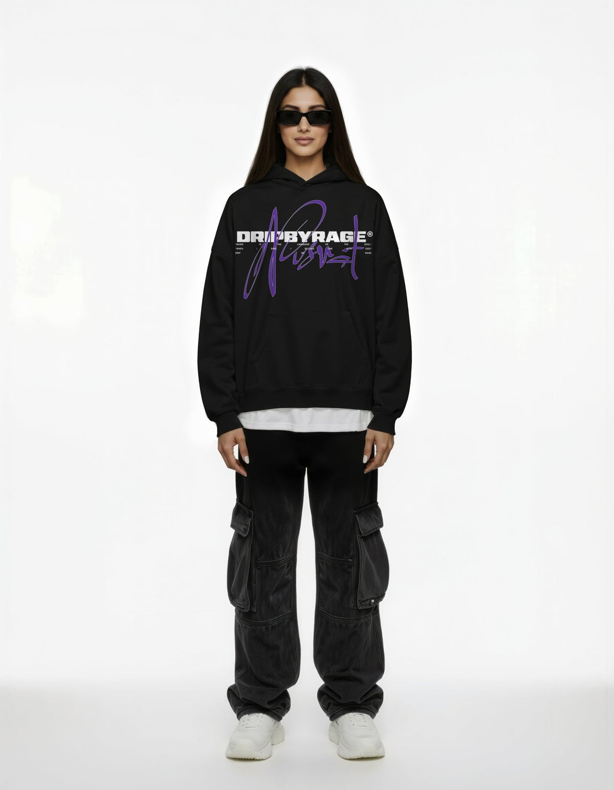 NUSRAT SUN FADED BOXY HOODIE - Drip by Rage