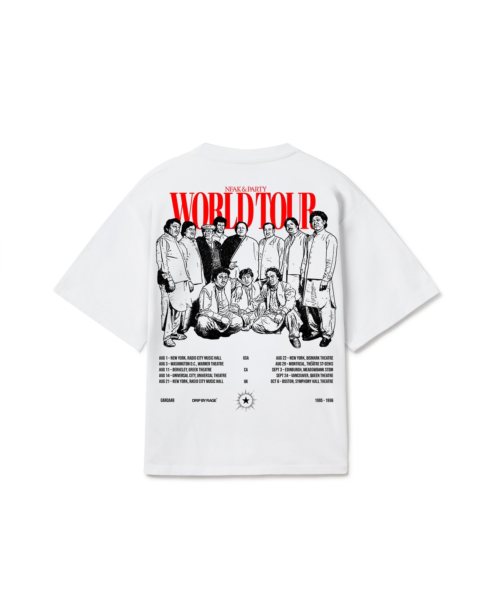 NUSRAT WORLD TOUR T-SHIRT - Drip by Rage