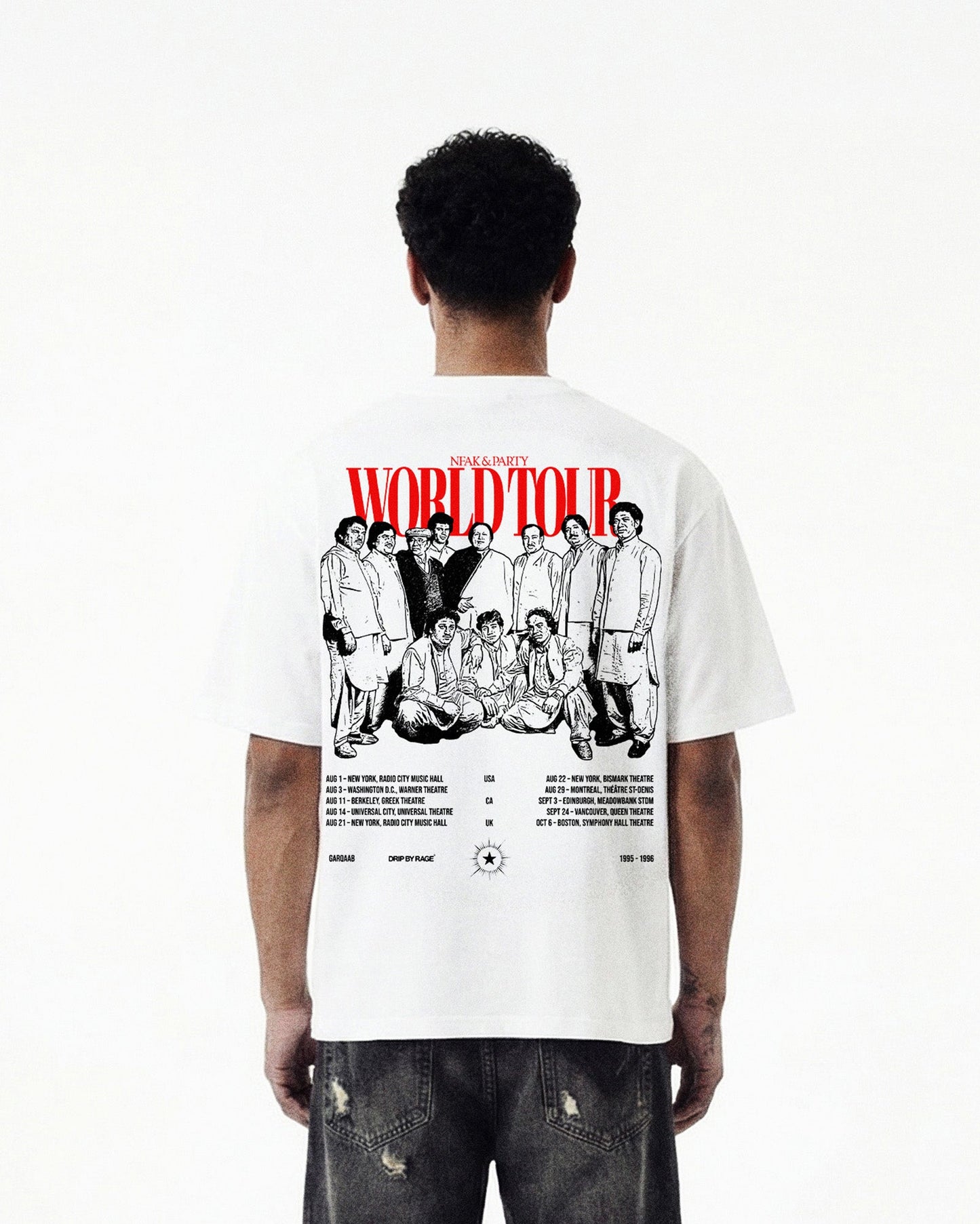 NUSRAT WORLD TOUR T-SHIRT - Drip by Rage