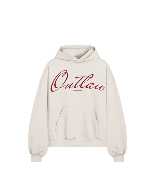 OUTLAW BOXY DISTRESSED HOODIE - Drip by Rage