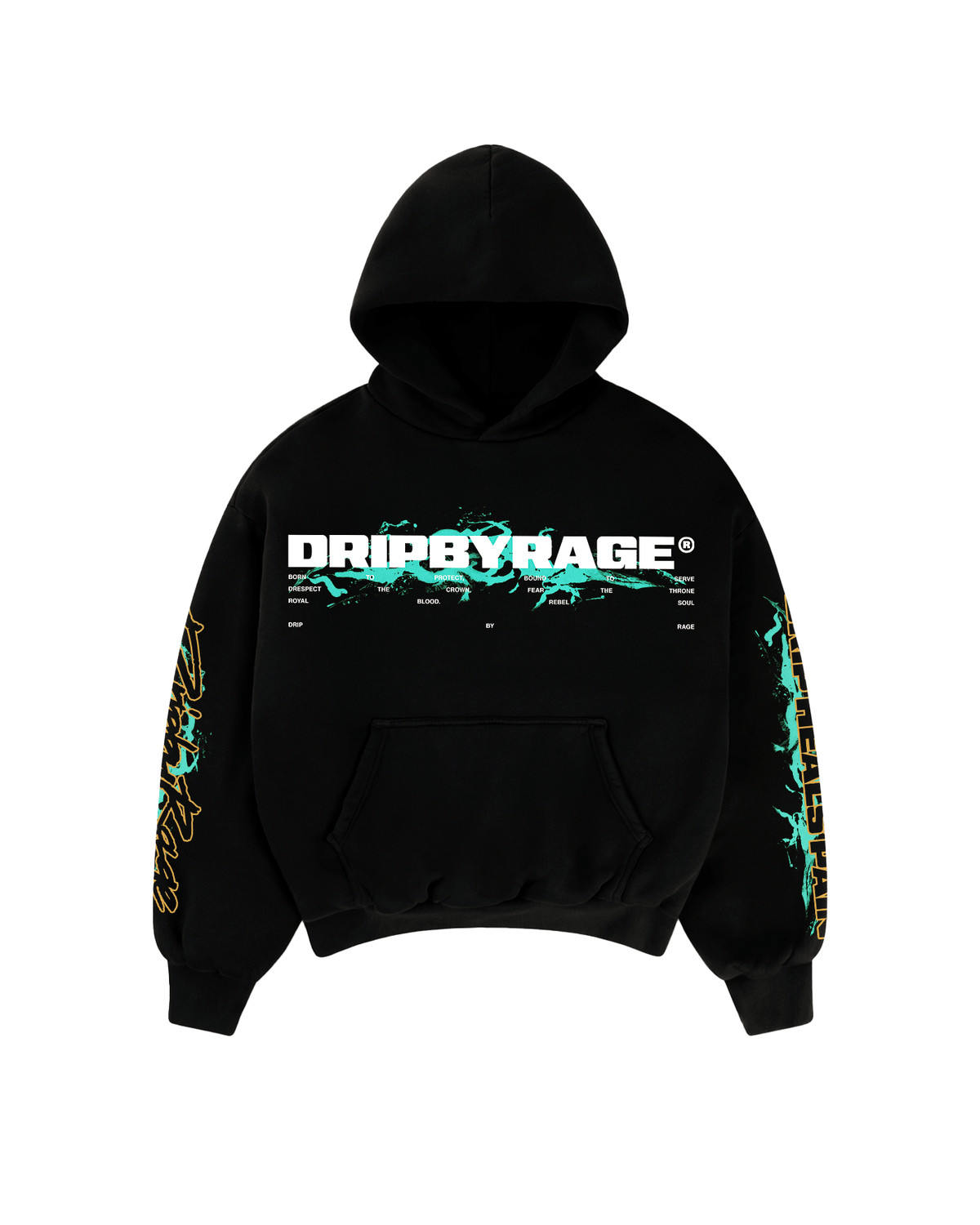 PAIN SUN FADED BOXY HOODIE - Drip by Rage