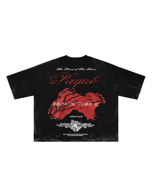 PANJAB BLOOD FADED T-SHIRT - Drip by Rage