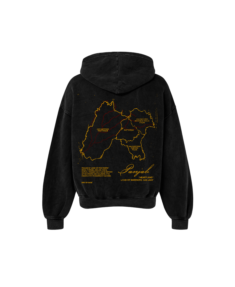 PANJAB OVERSIZED FADED HOODIE - Drip by Rage