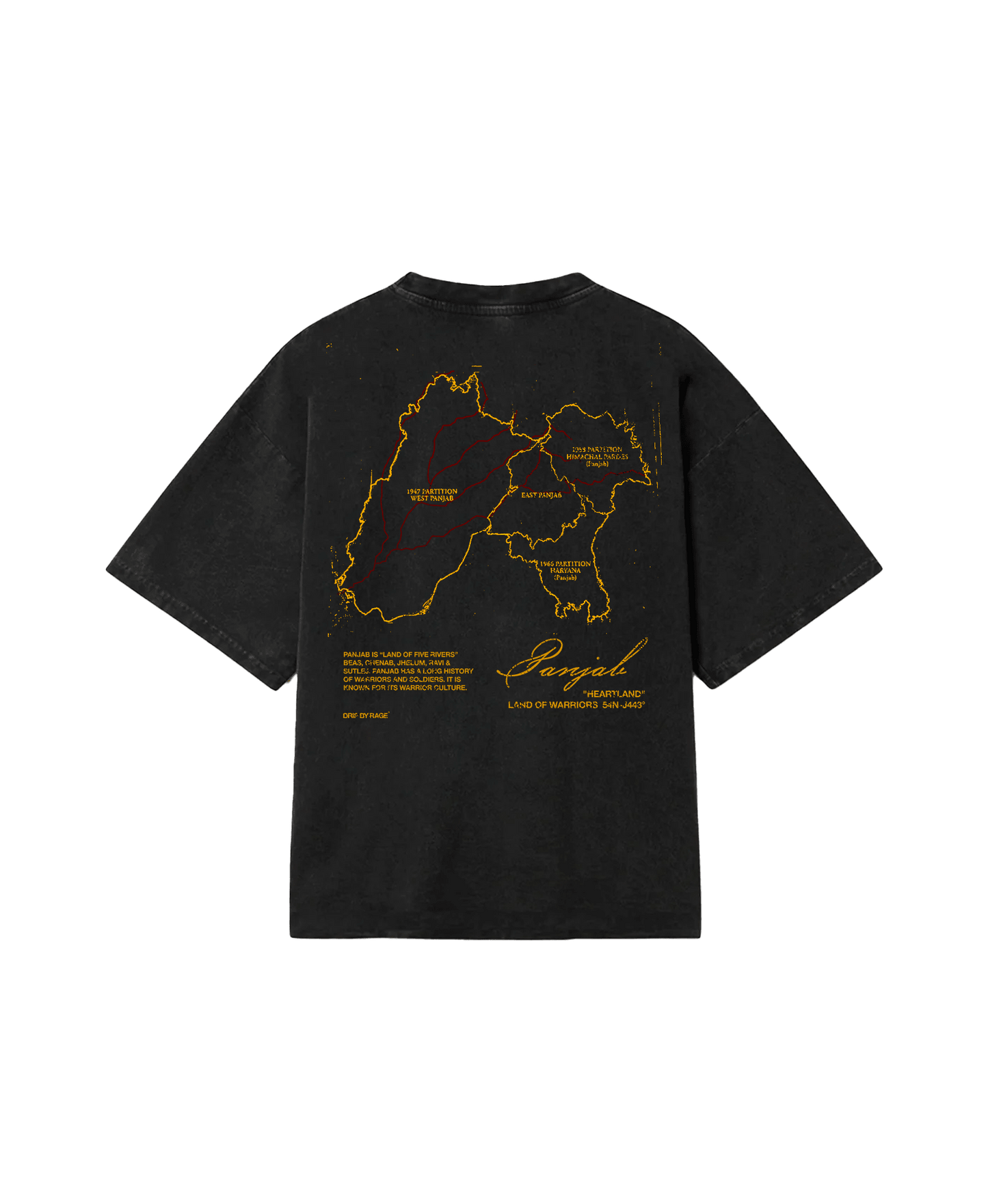 PANJAB OVERSIZED FADED T-SHIRT - Drip by Rage