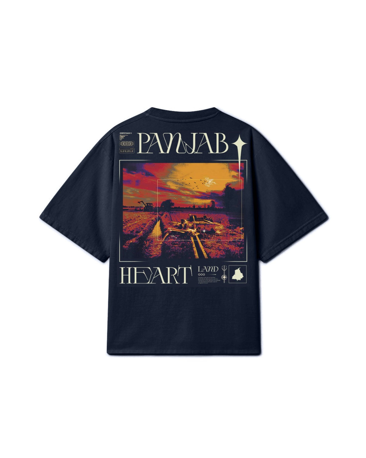 PANJAB Y2K OVERSIZED T-SHIRT REGAL BLUE - Drip by Rage