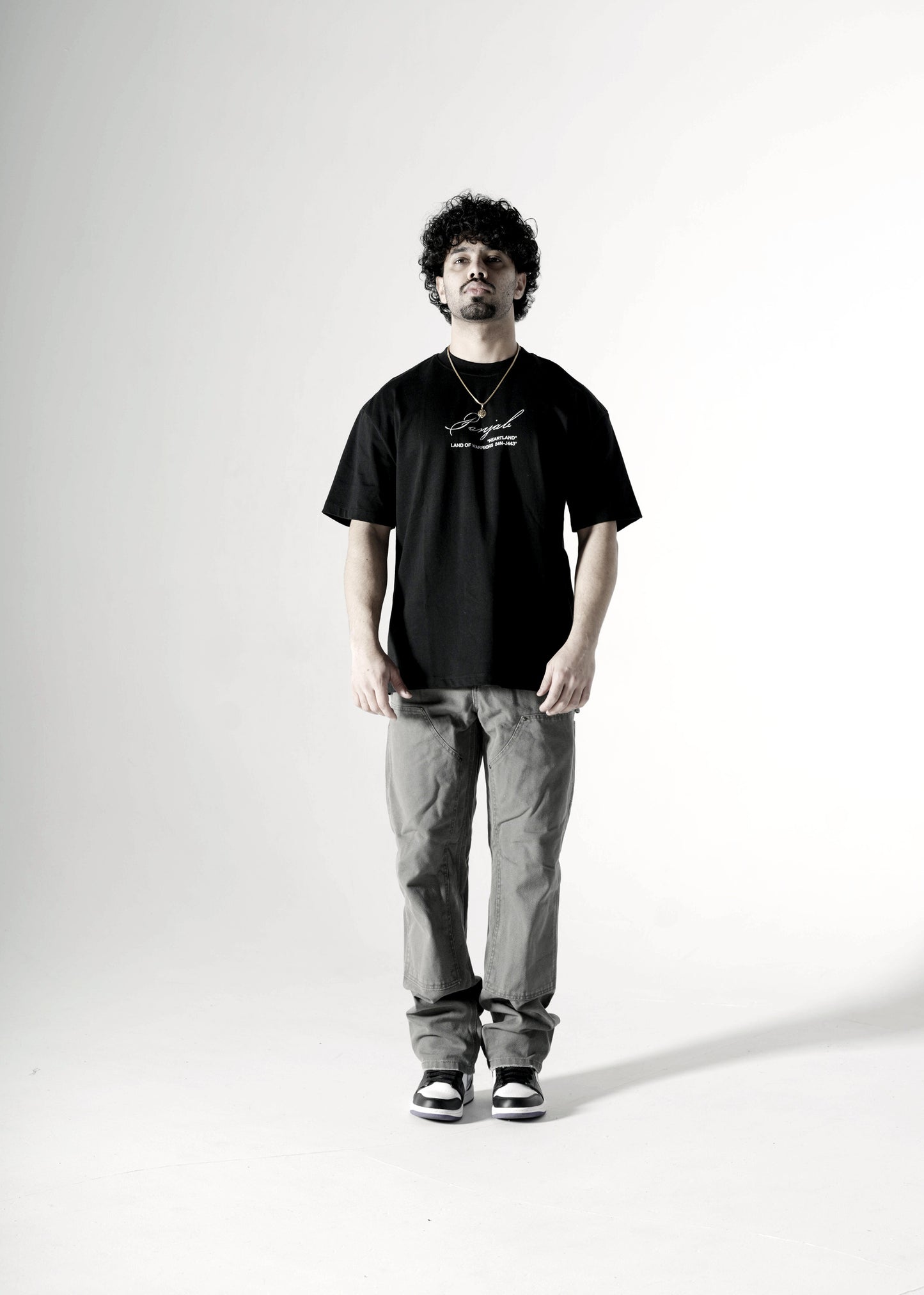 T-shirt oversize Panjab noir