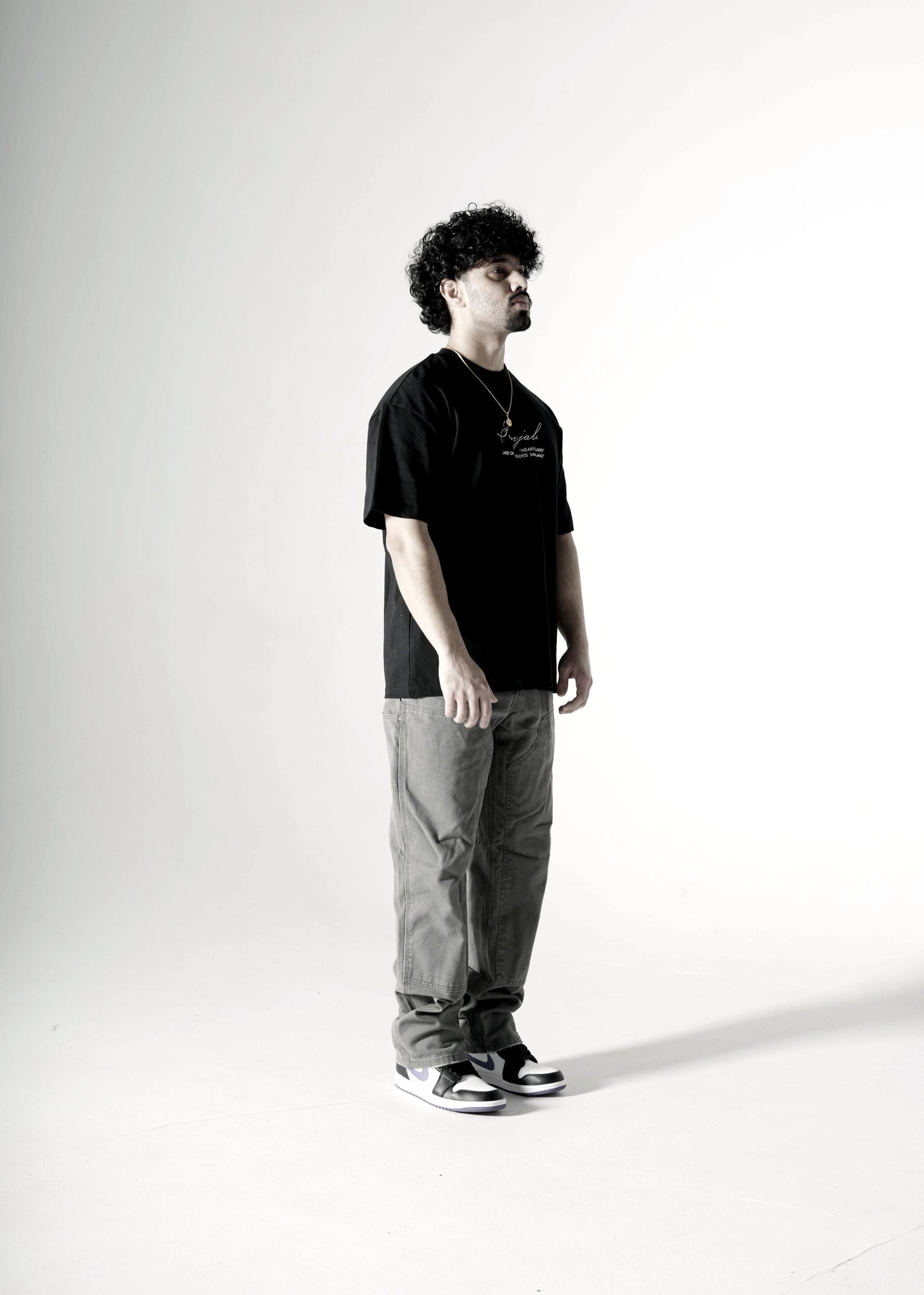 T-shirt oversize Panjab noir