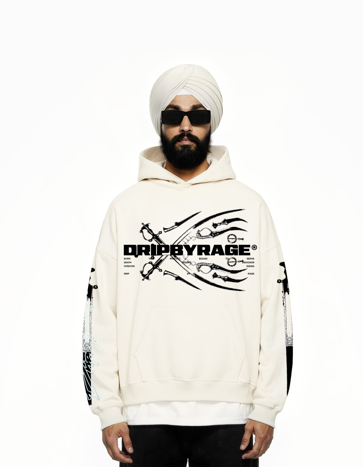 PATH OF SAINT SUN FADED BOXY HOODIE - Drip by Rage