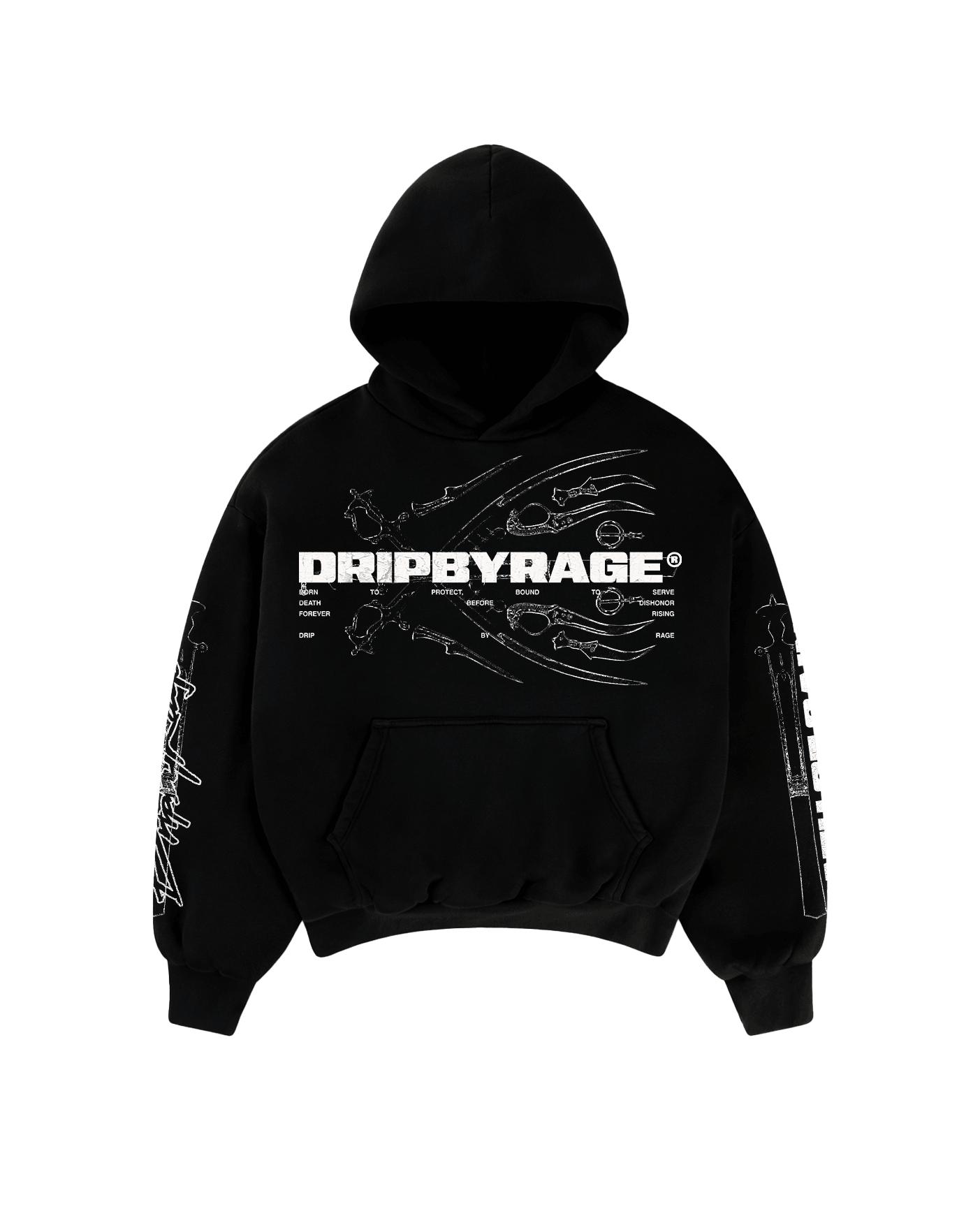 PATH OF SAINT SUN FADED BOXY HOODIE - Drip by Rage